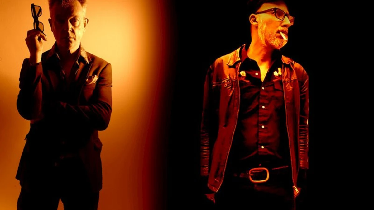 Harry Stafford, do Inca Babies , e o guitarrista americano Marco Butcher revelam a sinistra 'Time Always Knows'